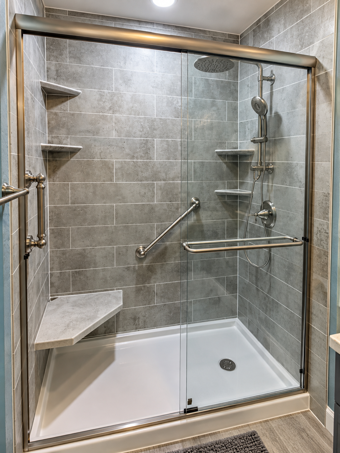 Finished shower remodel in Carson